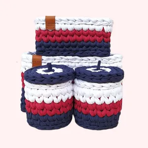 سبد بافتنی مدل اریا کد 1 مجموعه 4 عددی