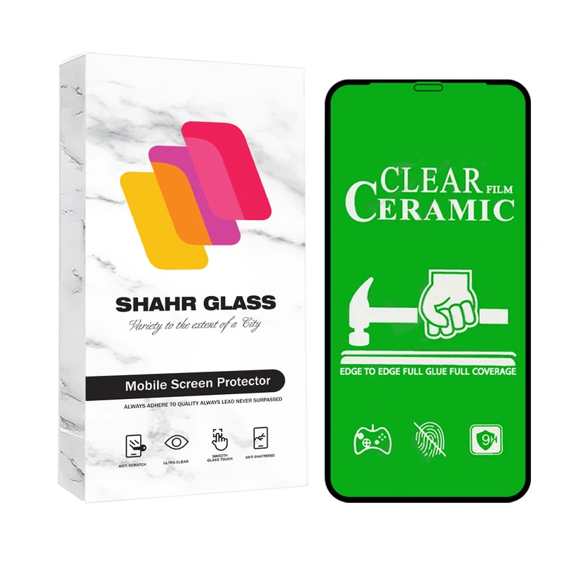 محافظ صفحه نمایش سرامیکی شهر گلس مدل CERCLRSH مناسب برای گوشی موبایل اپل iPhone 11 / iPhone XR