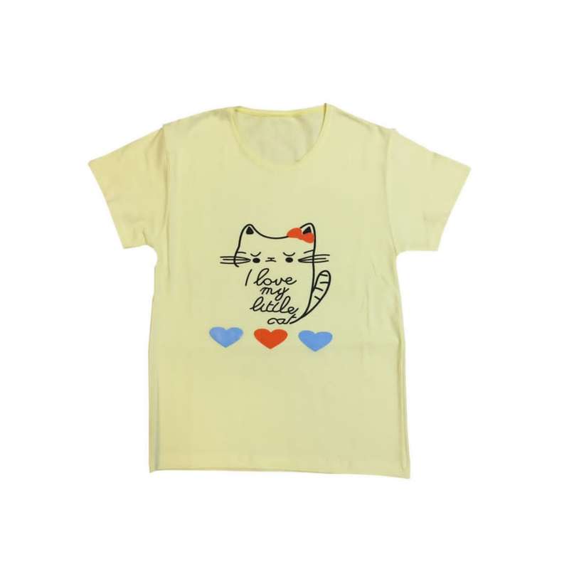 تی شرت آستین کوتاه دخترانه مدل DP025