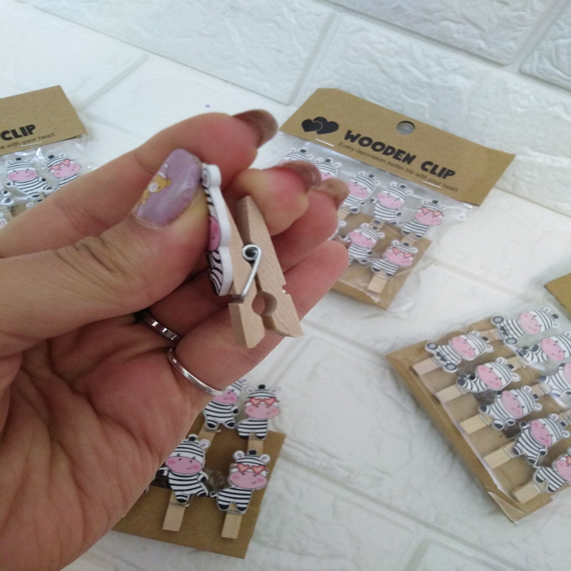 گیره عکس کلاووس طرح زبرا مجموعه 10 عددی
