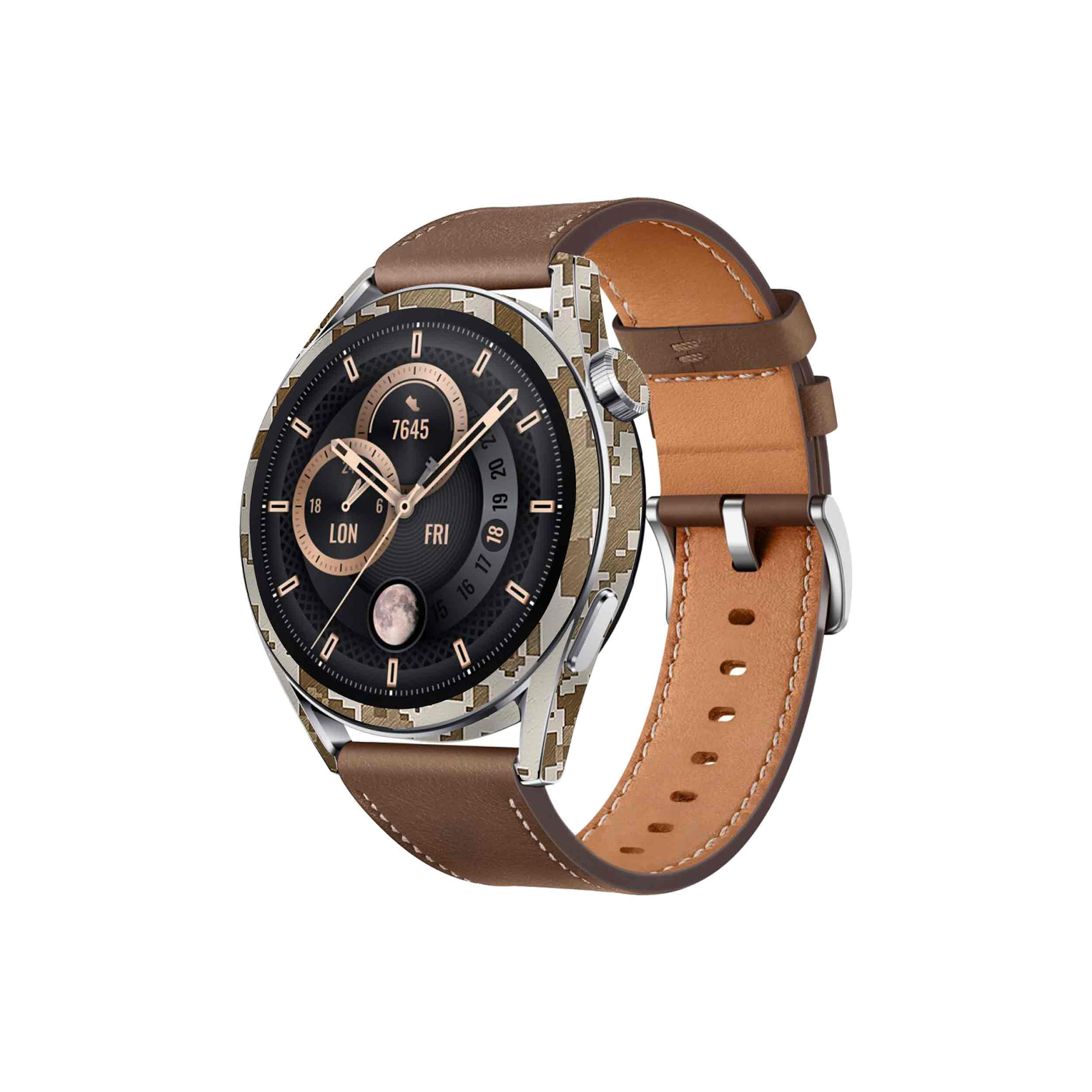 برچسب ماهوت طرح Army-Desert-Pixel مناسب برای ساعت هوشمند هوآوی Watch GT 3 46mm