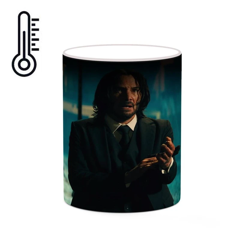ماگ حرارتی کاکتی طرح جان ویک john wick 4 مدل mgh26456