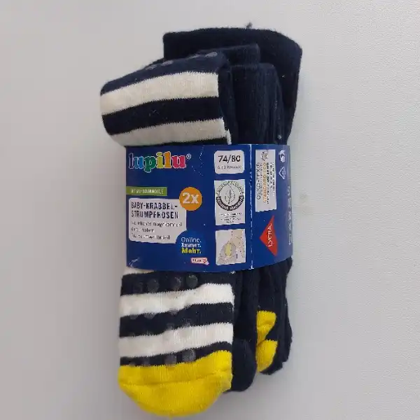 جوراب شلواری نوزادی لوپیلو مدل YS001 مجموعه 2 عددی
