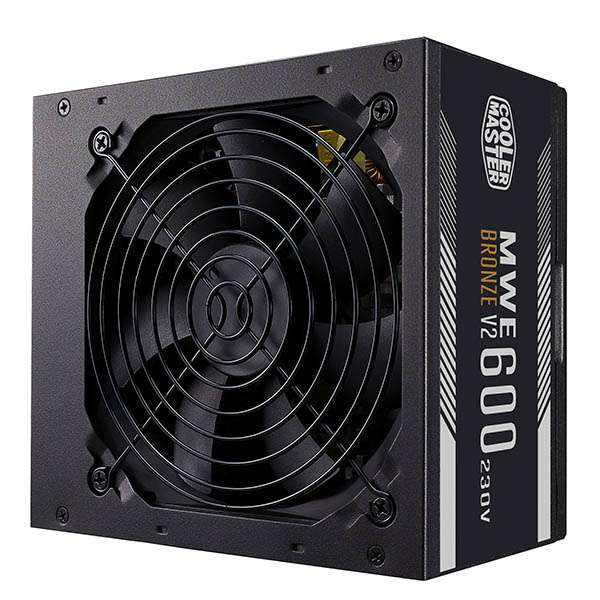 منبع تغذیه کامپیوتر کولر مستر مدل MWE 600 BRONZE - V2 منبع تغذیه کامپیوتر کولر مستر مدل MWE 600 BRONZE - V2