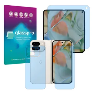 Glass Pro Eye Care model bluecut screen protector suitable for Google Pixel 9 Pro Fold mobile phone along with back protector