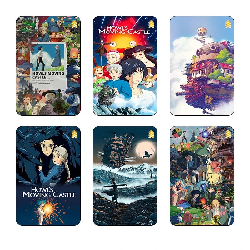 استیکر کارت مدل سام نگار طرح قلعه متحرک هاول Howls Moving Castle کد SP1491 مجموعه 6 عددی