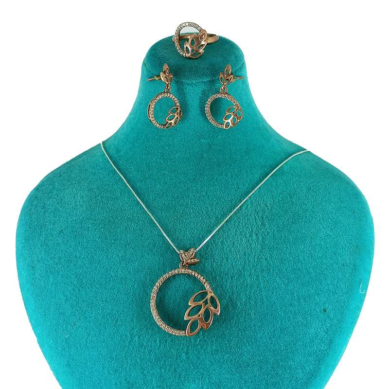 نیم ست نقره زنانه سلین کالا مدل برلیان طرح شاخه کد 6 نیم ست نقره زنانه سلین کالا مدل برلیان طرح شاخه کد 6