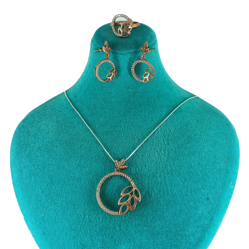 نیم ست نقره زنانه سلین کالا مدل برلیان طرح شاخه کد 6 نیم ست نقره زنانه سلین کالا مدل برلیان طرح شاخه کد 6