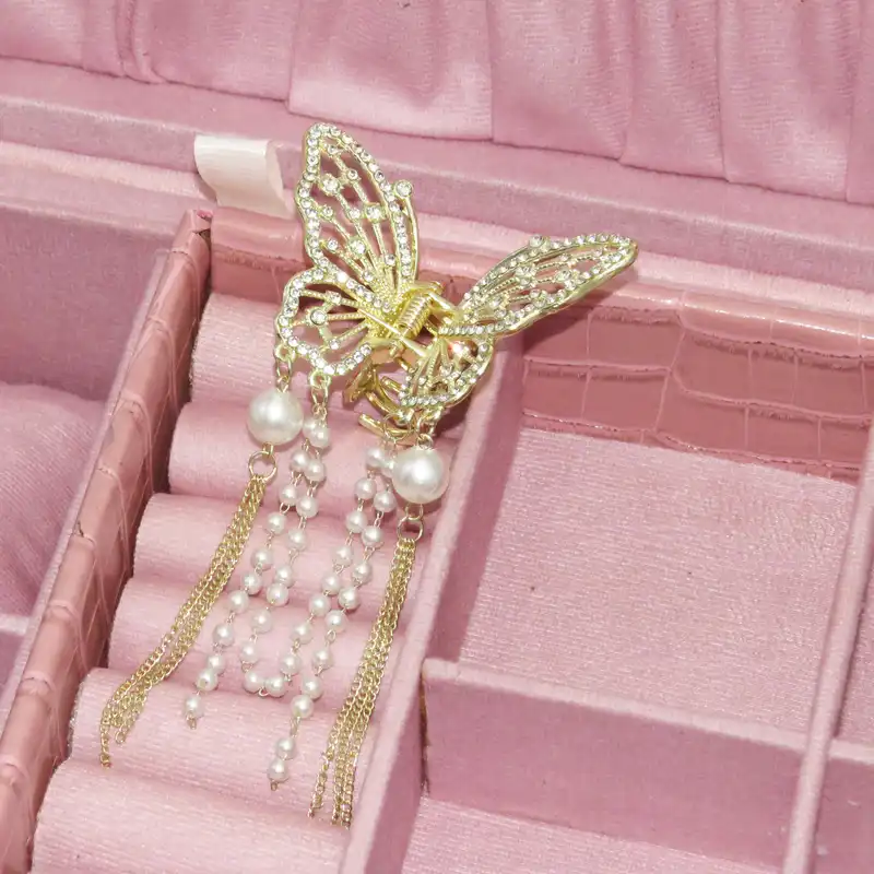 کلیپس مو زنانه مدل پروانه کد 1351