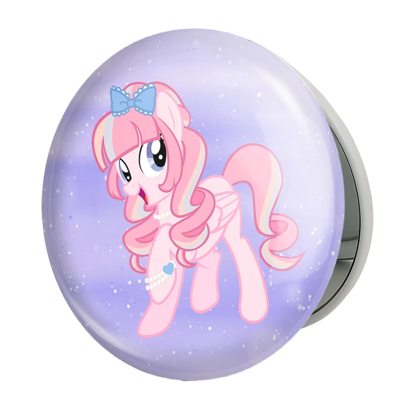 آینه جیبی خندالو طرح اسب پونی مدل تاشو کد 24853 