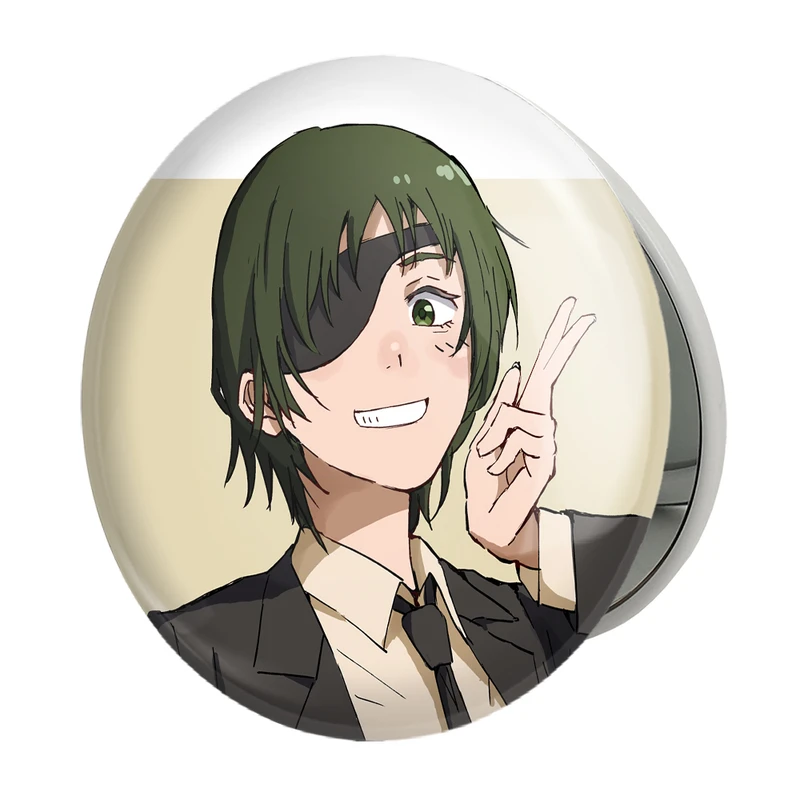 آینه جیبی خندالو طرح هیمنو انیمه مرد اره ای Chainsaw Man مدل تاشو کد 23218 