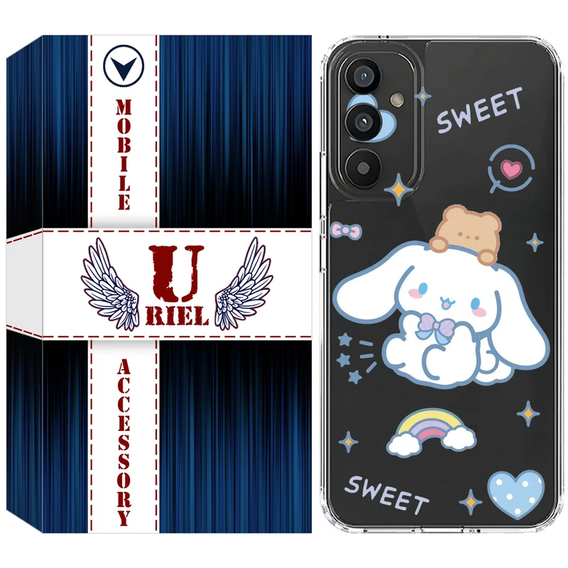 کاور یوریل مدل Clear کد 24 طرح خرگوش بامزه مناسب برای گوشی موبایل سامسونگ Galaxy A05S / M14 4G