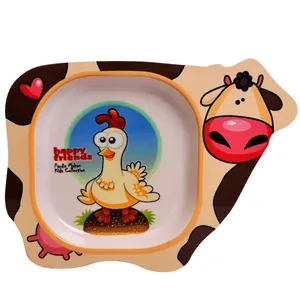 بشقاب کودک مهروز کد 5029 طرح گاو 2