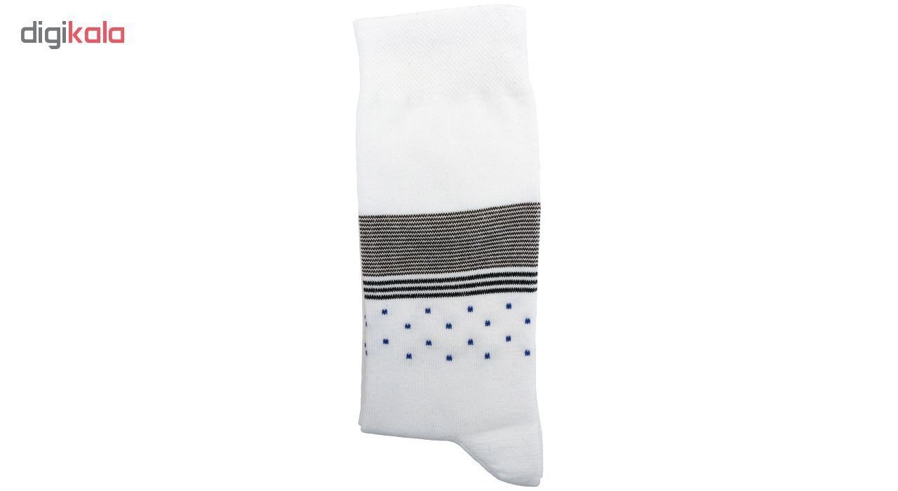 جوراب مردانه نانو گلکار مدل لاینست مجموعه 12 عددی کد 14 -  - 8