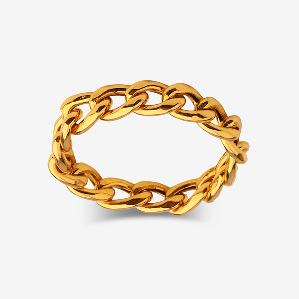 انگشتر طلا 18 عیار زنانه با طرح کارتیه مدل 0827 سایز 54