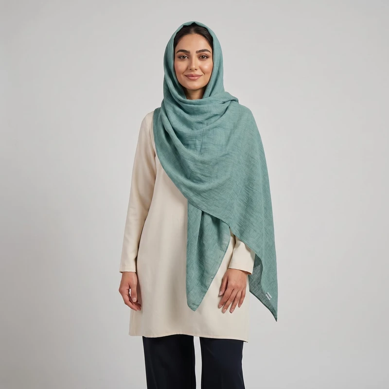 روسری زنانه مدل نخی ساده کد 1502