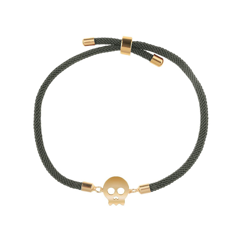 دستبند طلا 18 عیار زنانه مدوپد مدل جمجمه کد D27-10313