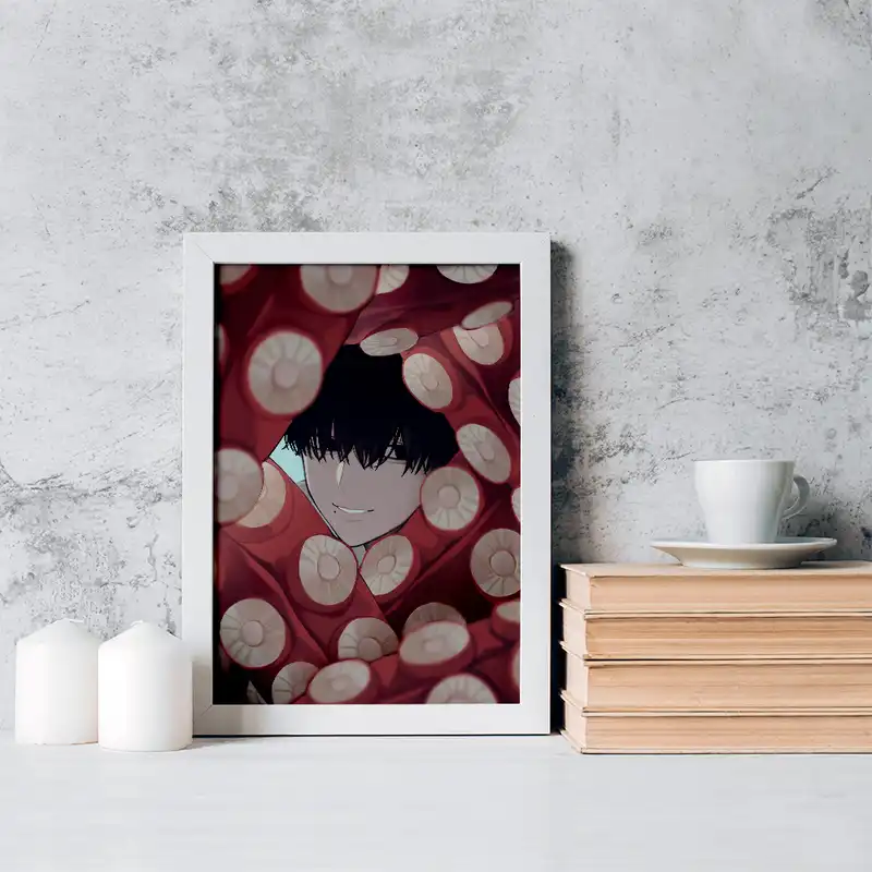 تابلو خندالو مدل یوشیدا انیمه مرد اره ای کد 17975