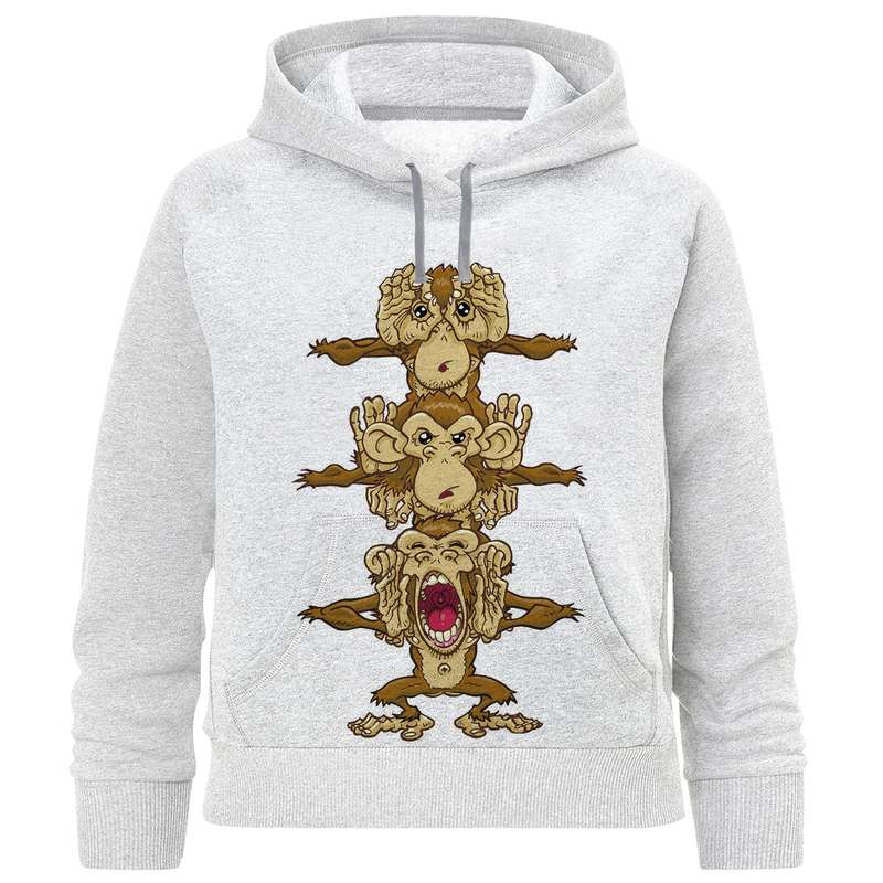 هودی پسرانه مدل میمون W802