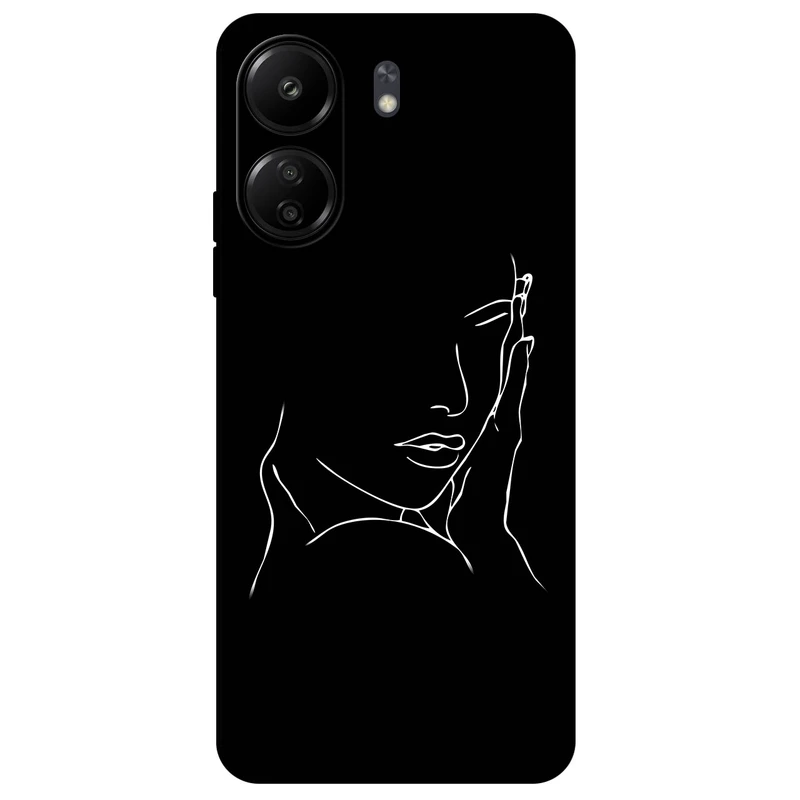 کاور مگافون طرح دخترانه مدل 8153 مناسب برای گوشی موبایل شیائومی Redmi 13C