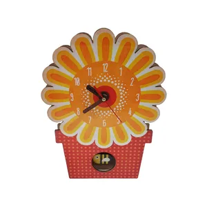 ساعت دیواری مدل گل آفتابگردون کد 301