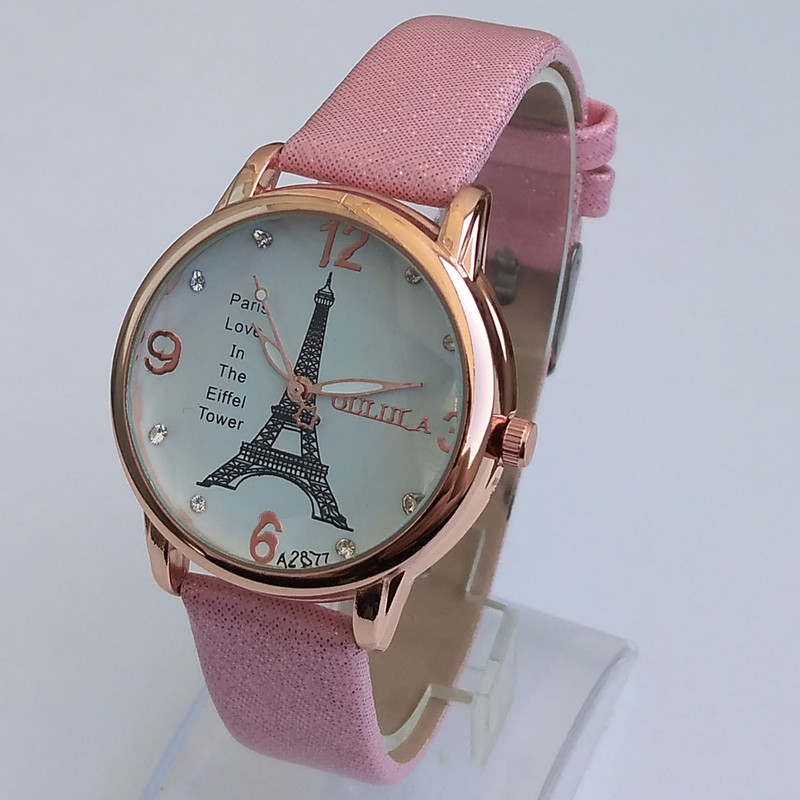 ساعت مچی عقربه ای دخترانه مدل ایفل کد 1200 ساعت مچی عقربه ای دخترانه مدل ایفل کد 1200