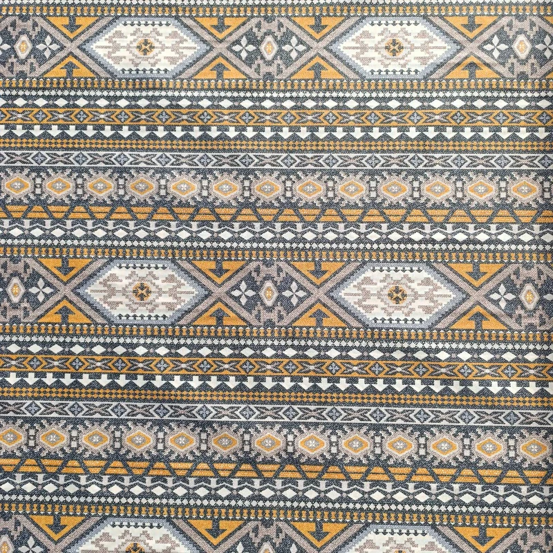 پارچه ملحفه عرض 2 متر مدل سنتی 11159 رنگ نارنجی