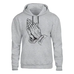 هودی مردانه مدل نیایش کد Z06 رنگ طوسی