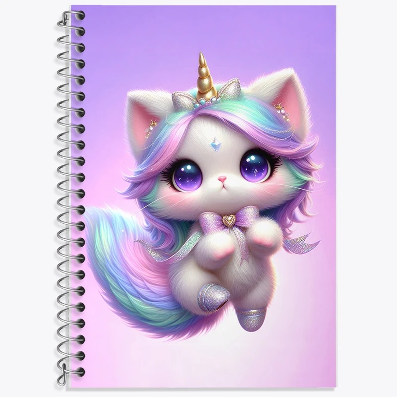 دفتر لغت 50 برگ خندالو طرح گربه کیوت کد F5467