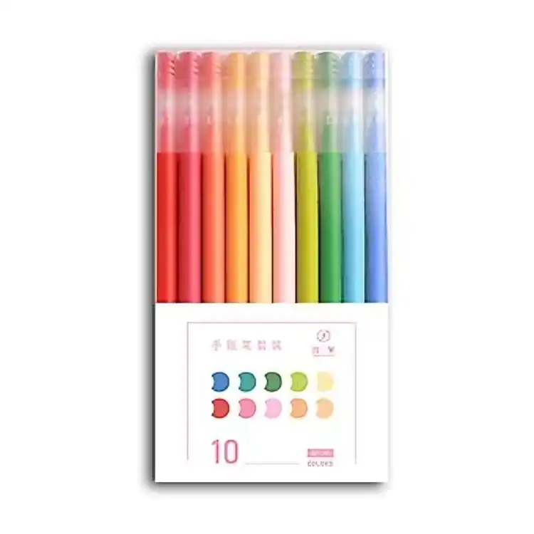 روان نویس مدل نوک نمدی طرح Fineliner Color بسته 10 عددی