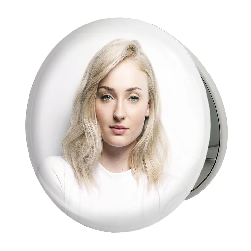 آینه جیبی خندالو طرح سوفی ترنر Sophie Turner مدل تاشو کد 6391 