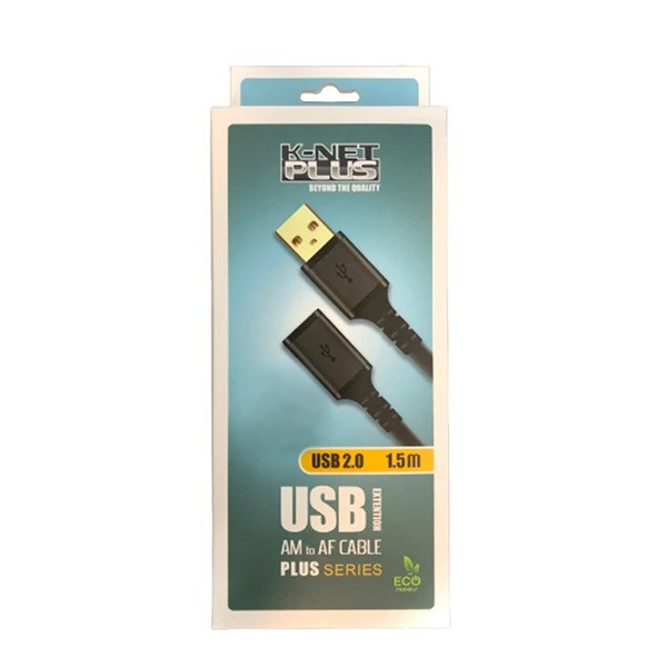 کابل افزایش طول USB2.0 کی نت پلاس مدل KP-CUE2015 طول 1.5متر