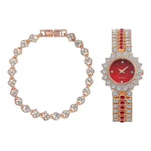 ست ساعت مچی عقربه ای و دستبند زنانه مدل B5