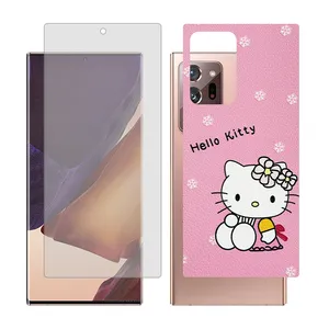 Glass Together model transparent glass screen protector suitable for Samsung Galaxy Note20 Ultra 5G mobile phone with cover sticker on the back of the phone