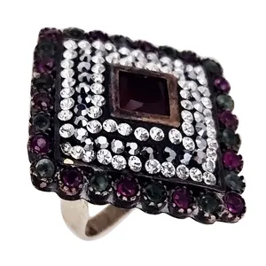 انگشتر نقره زنانه سلین کالا مدل یاقوت ce-As51