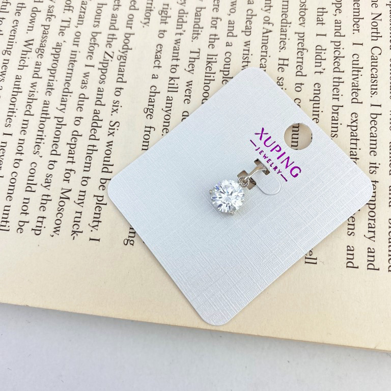 آویز گردنبند زنانه ژوپینگ مدل تک نگین کد N4170