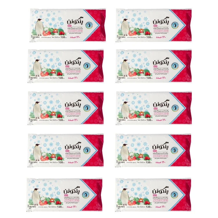 کیسه فریزر پنگوئن مدل New Pe بسته 10 عددی