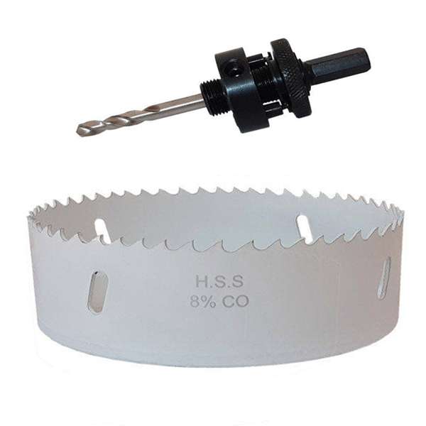 مته گردبر آهن کبالت مدل CO2-1105 سایز 105 میلی متر مجموعه دو عددی