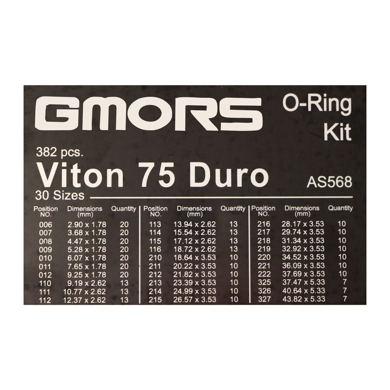 جعبه اورینگ وایتون جیمورس مدل viton AS-568 مجموعه 382 عددی