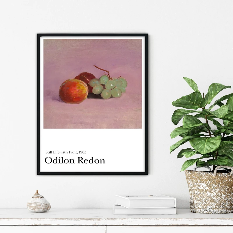 تابلو آتریسا طرح نقاشی کلاسیک مدرن مدل ATFHB36 فریم مشکی 