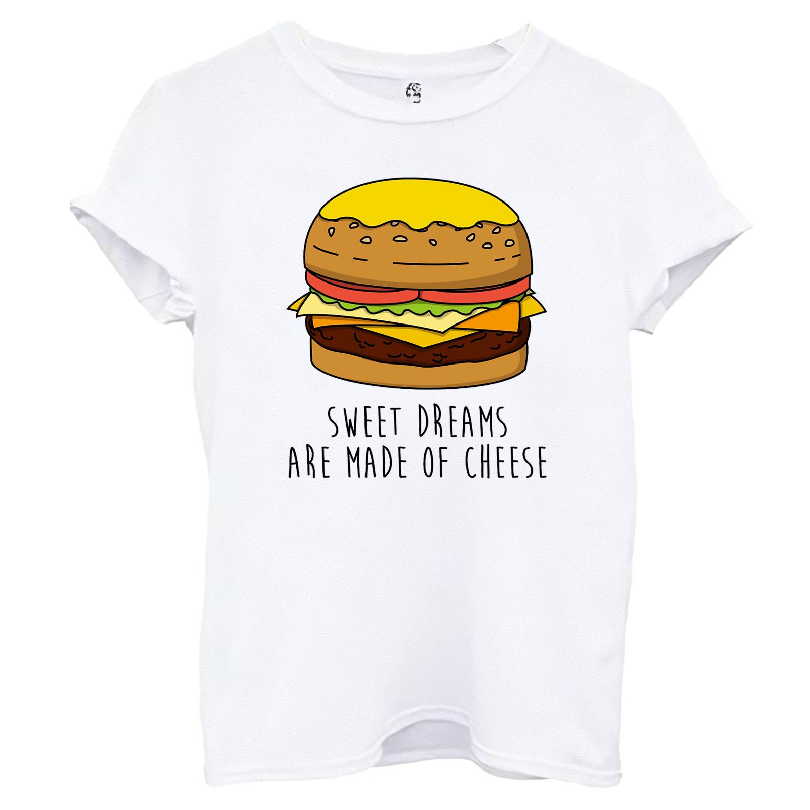 تی شرت آستین کوتاه زنانه اسد طرح همبرگر کد 124 -  - 1