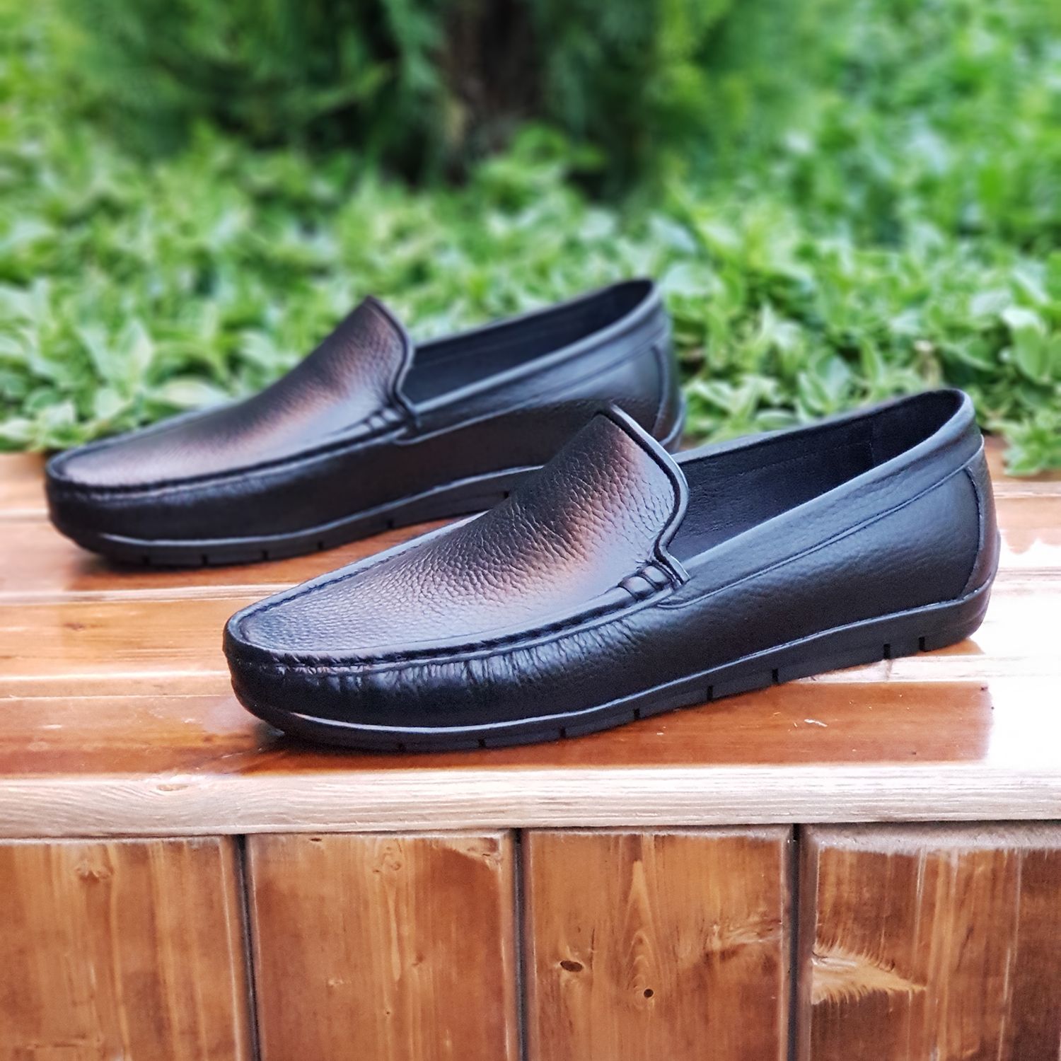 کفش کالج مردانه مدل چرم طبیعی کد 00017t.k رنگ مشکی -  - 4