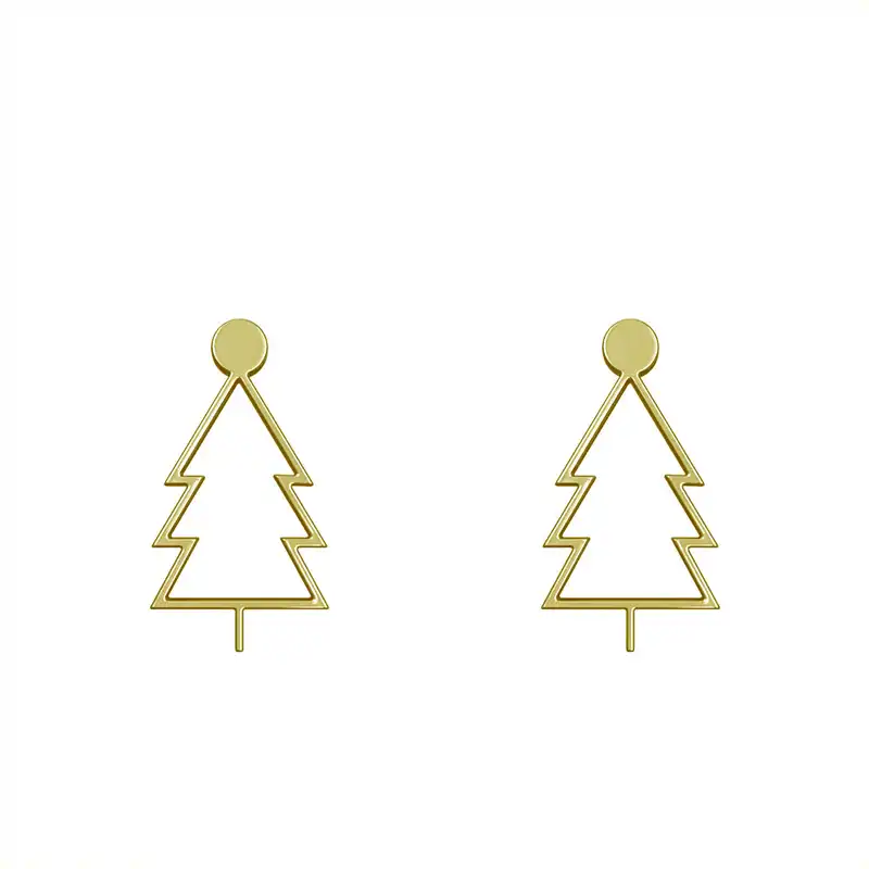 گوشواره طلا 18 عیار زنانه مدوپد مدل درخت کد GA1-15774