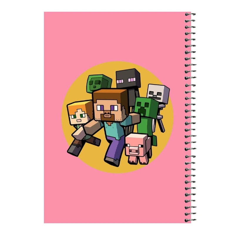 دفتر مشق 80 برگ اس جی مدل ماینکرفت کد18   