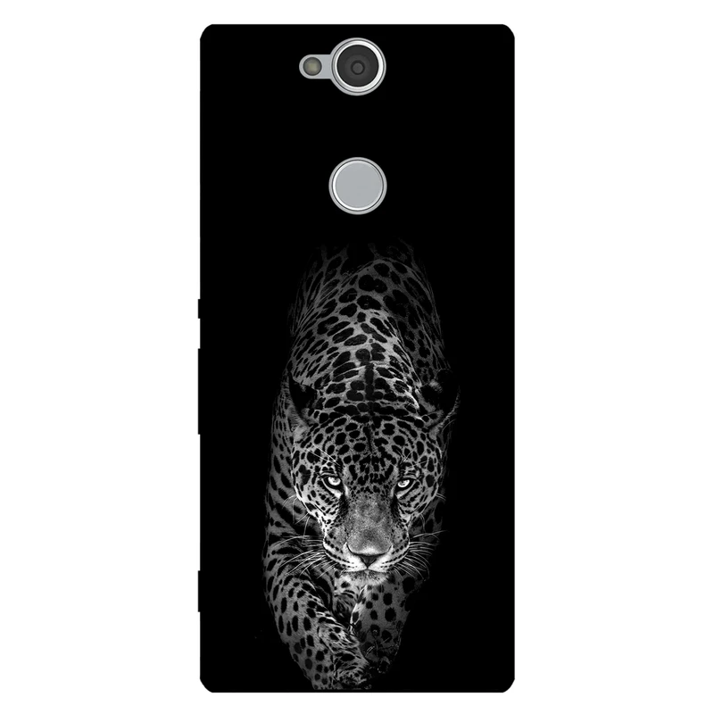 کاور مگافون طرح پلنگ مدل 1879 مناسب برای گوشی موبایل سونی Xperia XA2 Plus