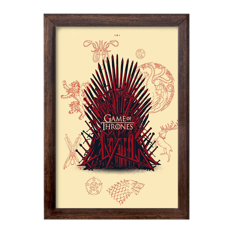 تابلو خندالو طرح بازی تاج و تخت (Game Of Thrones) کد F10151