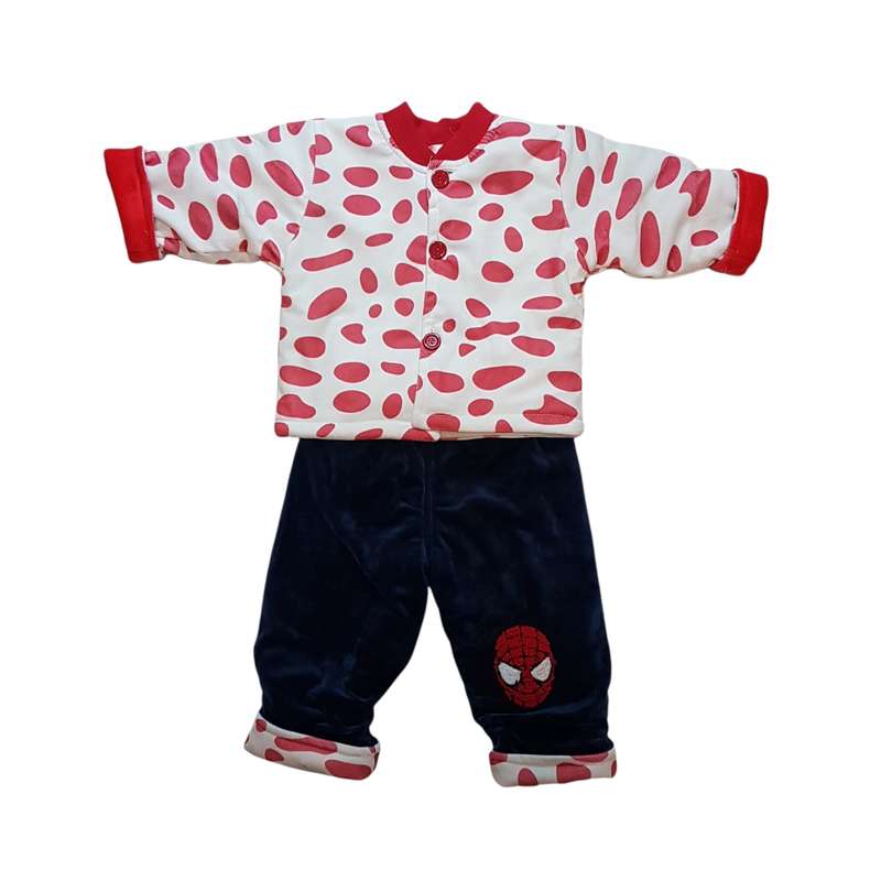 ست کاپشن و شلوار نوزادی مدل ASH282