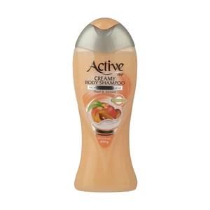 شامپو بدن کرمی اکتیو مدل Peach And Almond مقدار 400 گرم