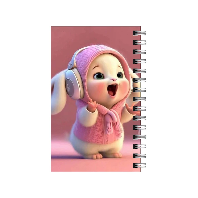 دفترچه یادداشت مدل to do list طرح خرگوش و موزیک کد 0145528