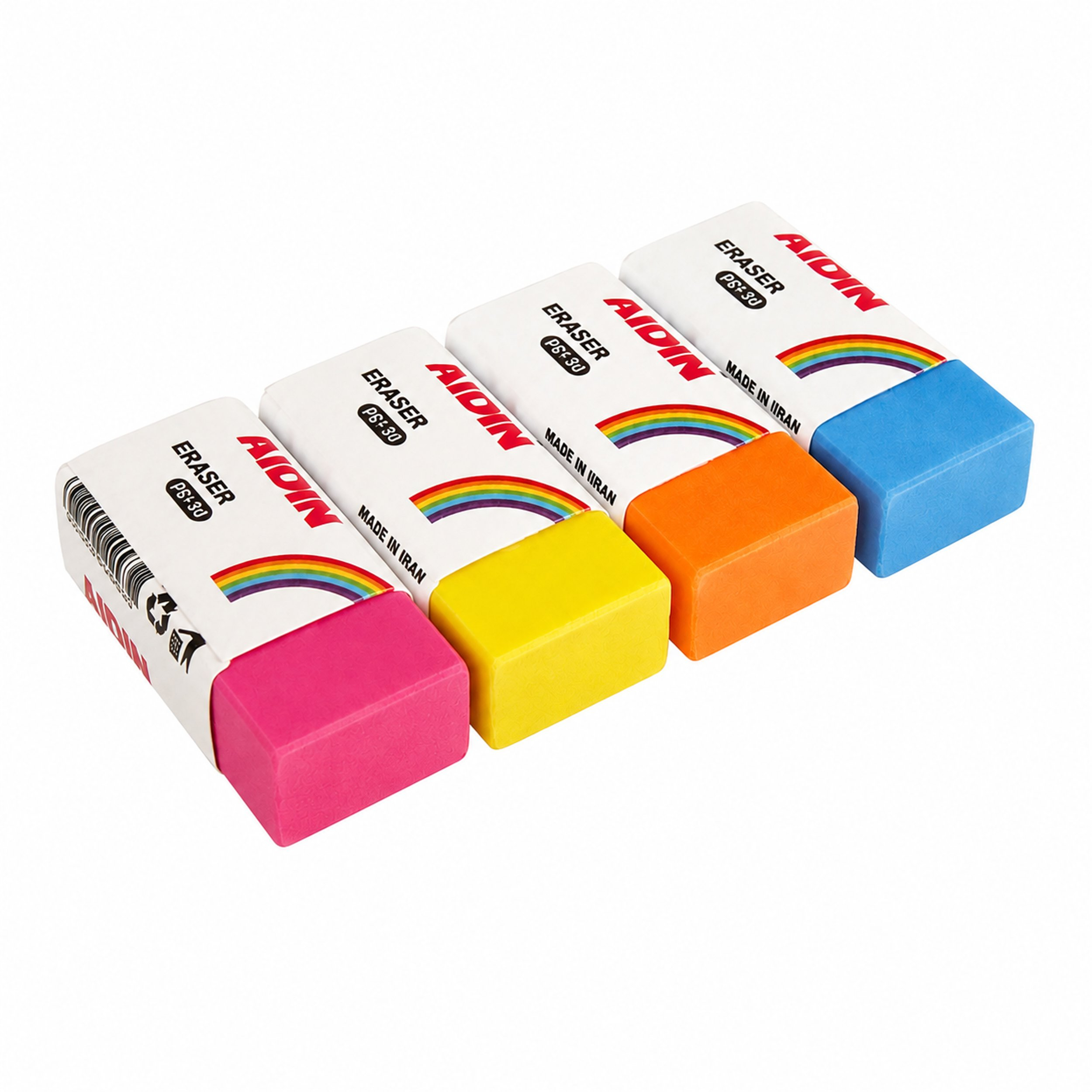 پاک کن رنگی آیدین مدل PS-30 بسته 4 عددی